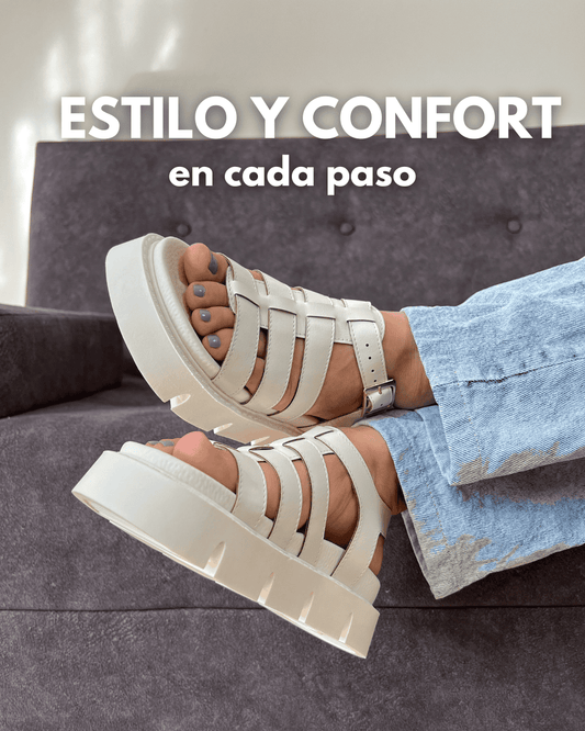 SANDALIA KAROL - CREMA