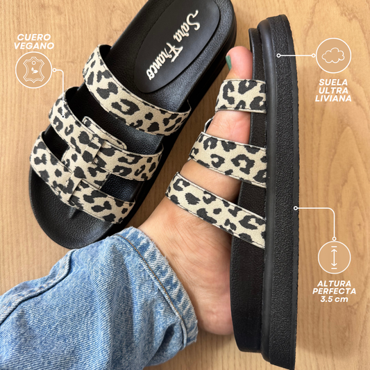 SANDALIA NÓMADA - ANIMAL PRINT