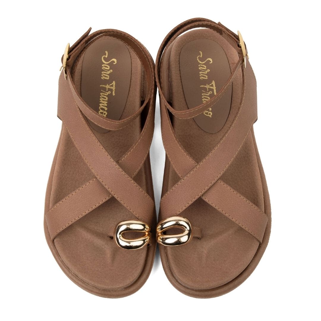 Sofisticación Natural – Sandalia Atenea Chocolate