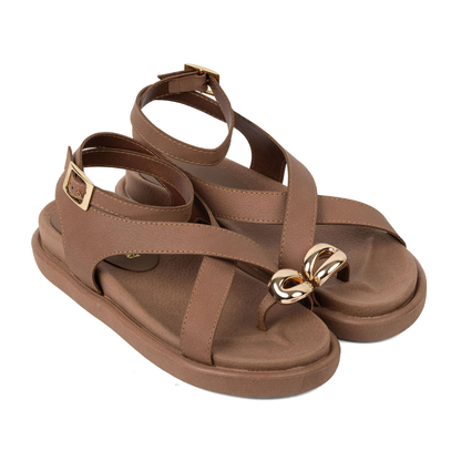 Sofisticación Natural – Sandalia Atenea Chocolate