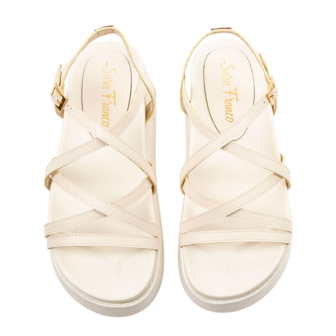 Sandalia Aura – Equilibrio y Frescura en Crema