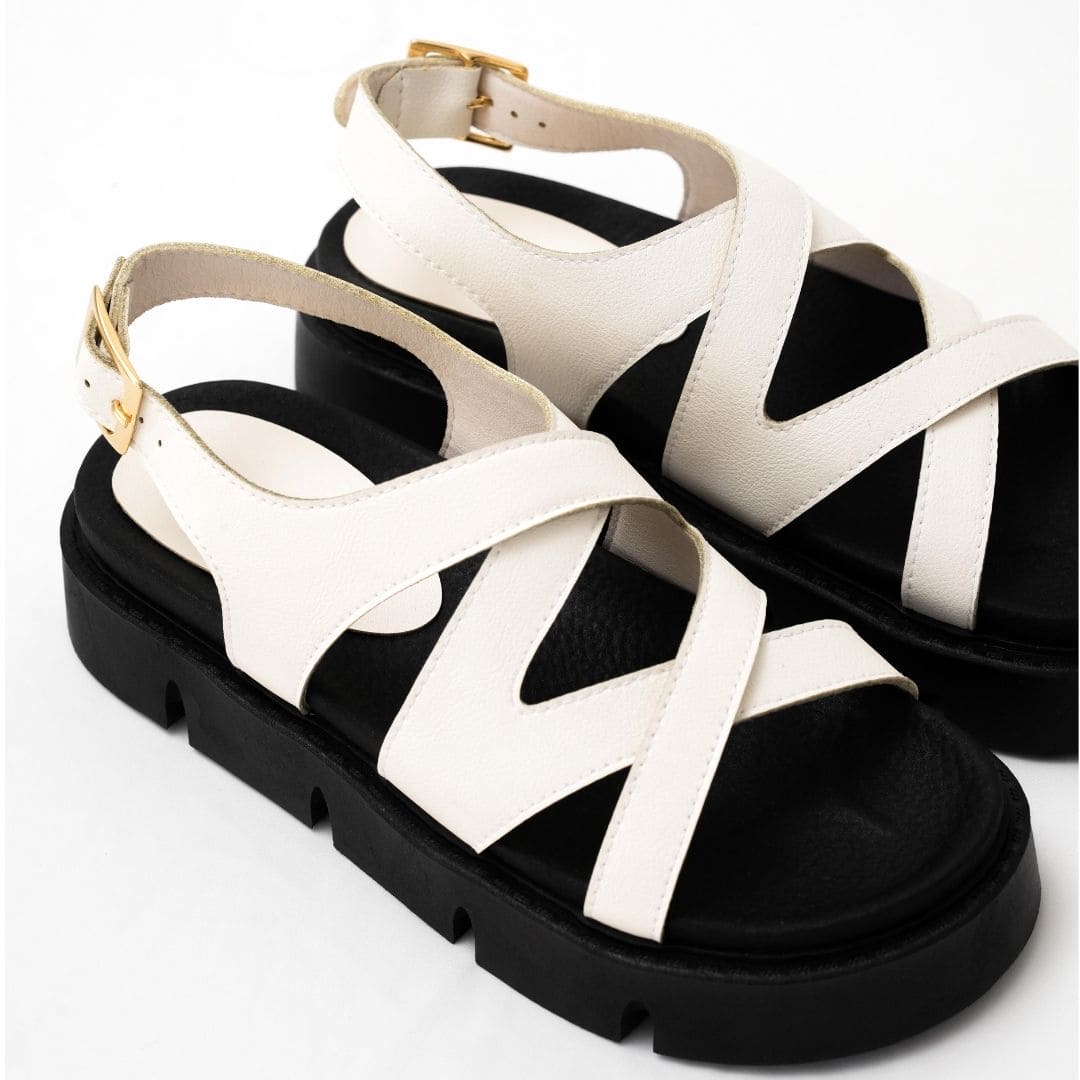SANDALIA MILAN - CREMA