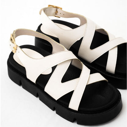SANDALIA MILAN - CREMA