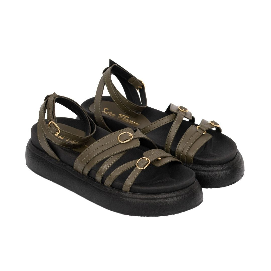 Sandalia elegante para mujer sofisticada – Oliva