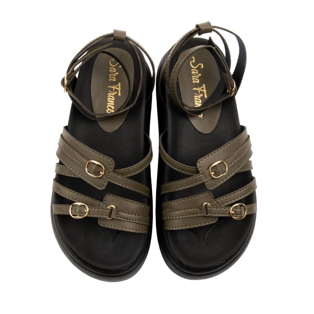 Sandalia elegante para mujer sofisticada – Oliva